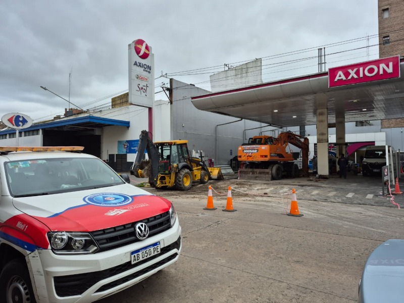 Llevan tranquilidad por olor a combustible en el centro